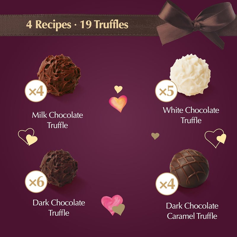 Lindt Valentine's Gourmet Truffles Assorted Chocolate Candy Heart, 10.6 oz - Image 5